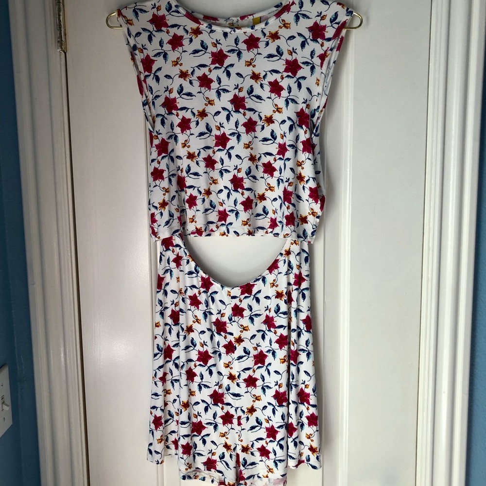 Rachel Pally Floral Print Shorts Romper Dress Large